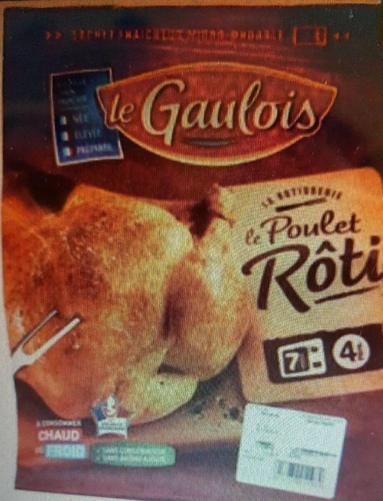 Poulet entier rôti