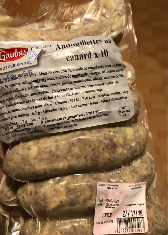 Andouillettes de canard
