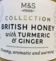 British honey with turmeric and ginger