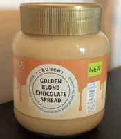 Golden blond chocolate spread