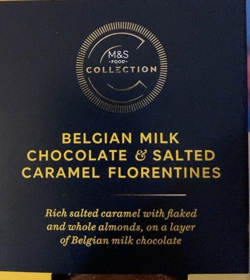 Belgian milk chocolate & salted caramel florentines