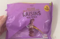 M&S -FOOD- BELGIAN MILK CHOCOLATE RAISINS MULTIPAC