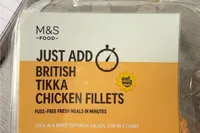 Just Add british tikka chicken fillets