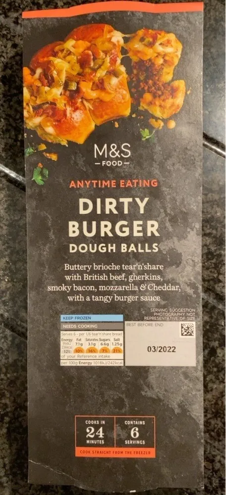 Dirty burger dough balls
