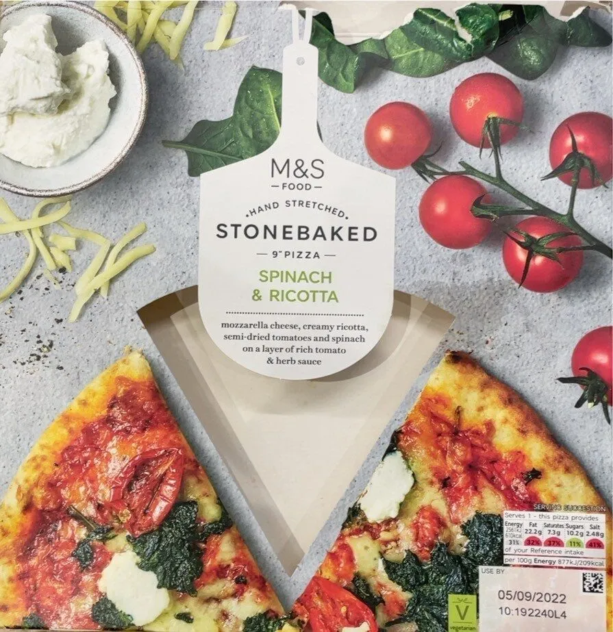 Stonebaked Pizza Spinach & Ricotta