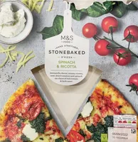 Stonebaked Pizza Spinach & Ricotta