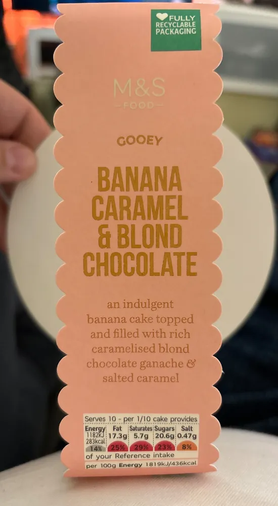 Banana caramel & Blond Chocolate