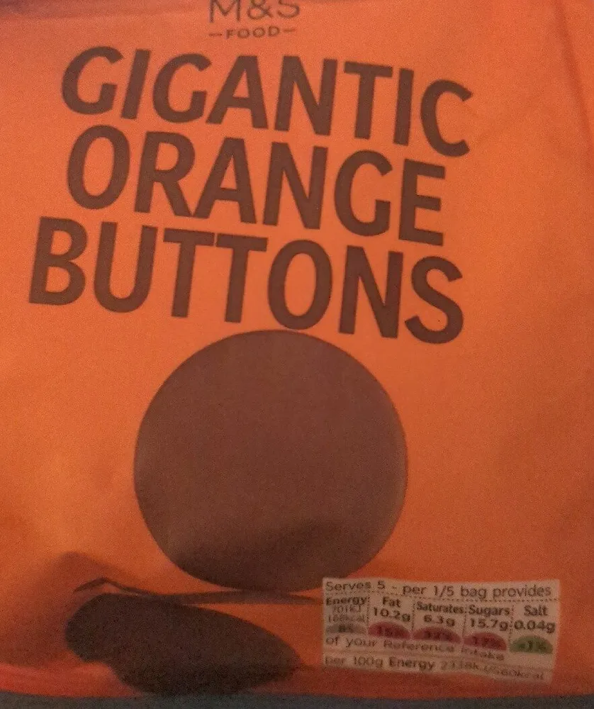 Gigantic orange buttons