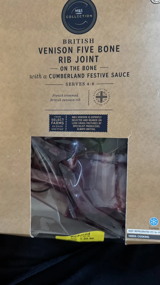 Venison Five-Bone Rib Joint