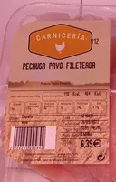 Pechuga de pavo fileteada