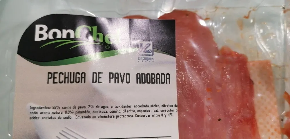 Pechuga pavo adobada