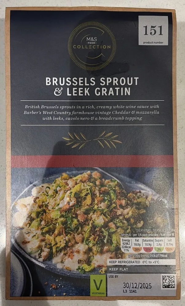 Brussel Sprouts & Leek Gratin