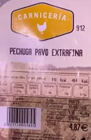 Pechuga pavo estrafina