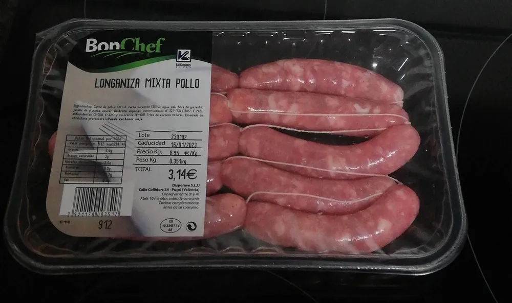 Longaniza mixta pollo