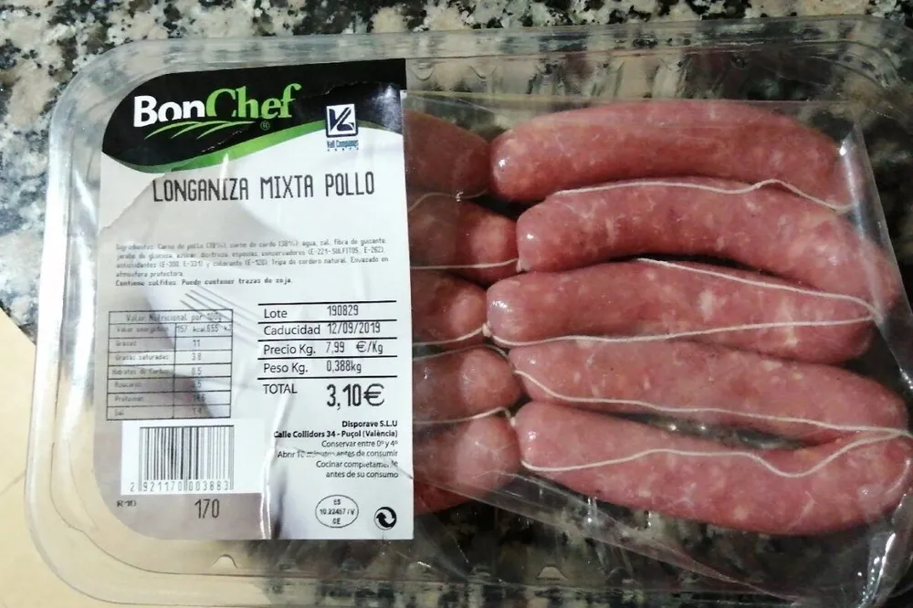 Longaniza mixta pollo