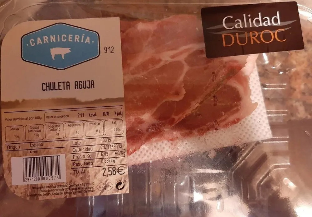 Chuleta aguja