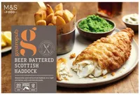 Haddock fillets with chips