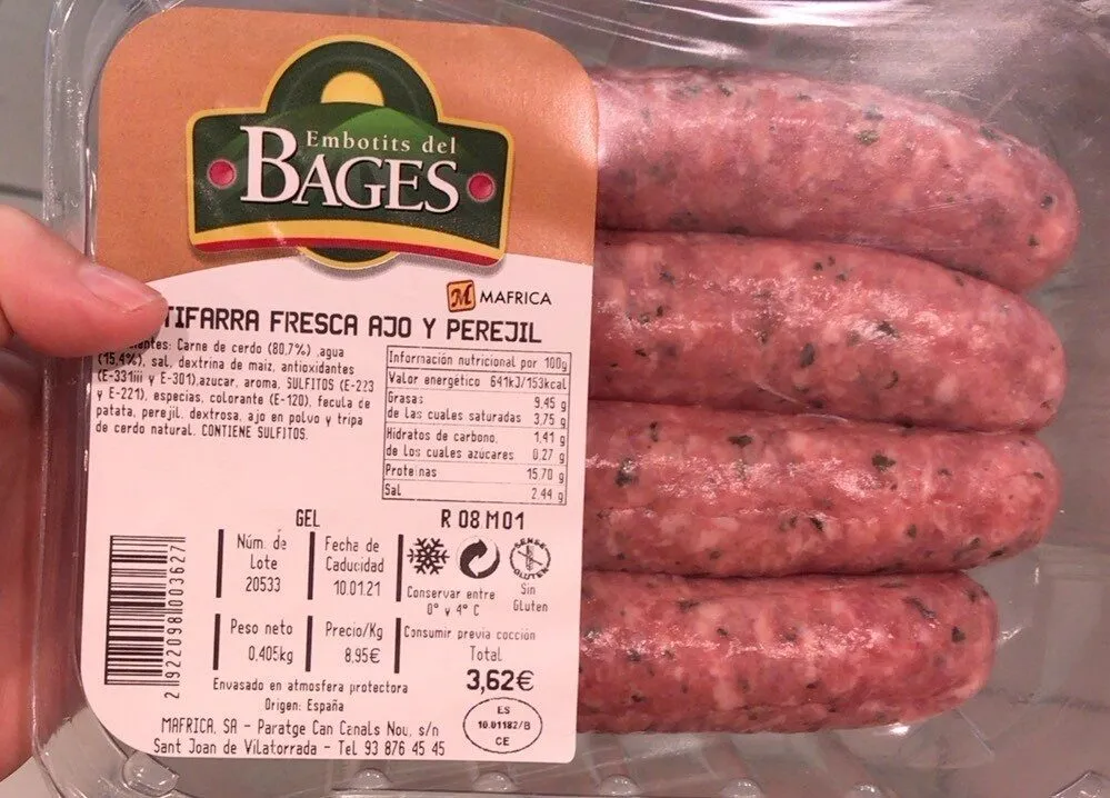 Butifarra ajo y perejil