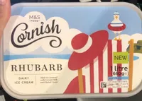 Rhubarb dairy ice cream