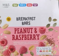 Peanut & Raspberry Breakfast Bars