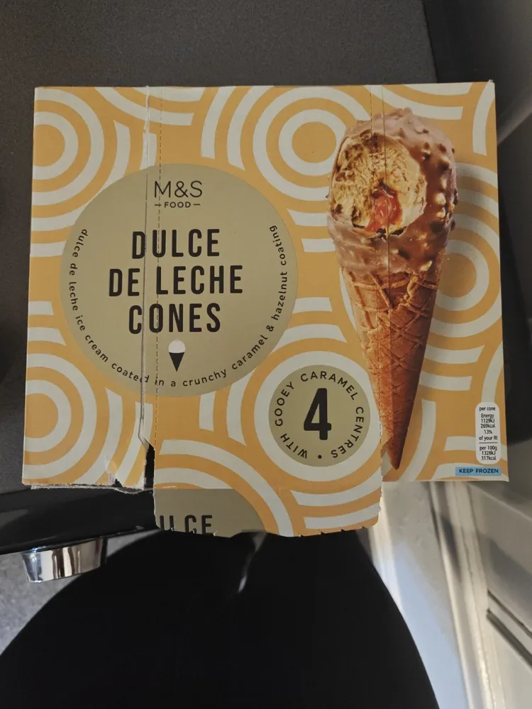 Dolce De Leche Cones
