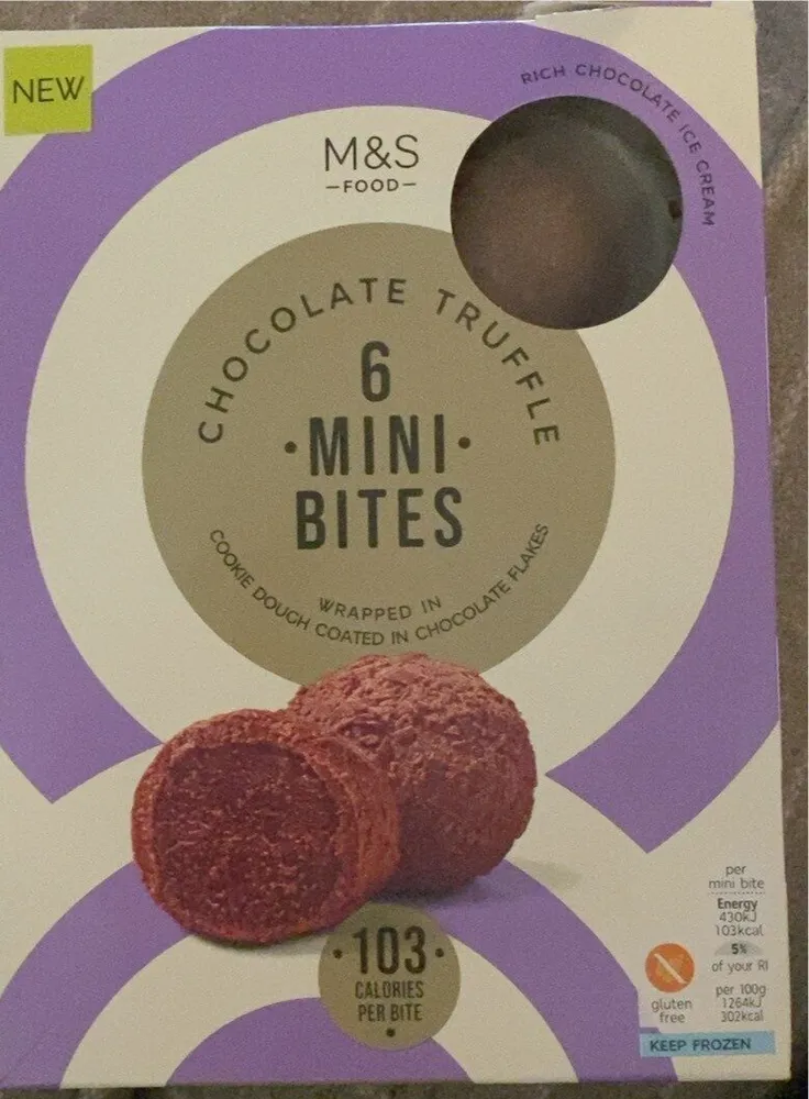 Mini bites chocolate truffle