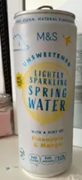 Light sparkling spring water