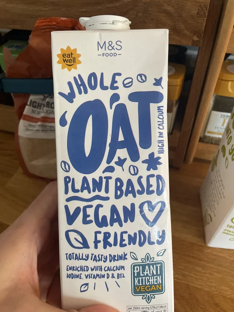 Whole Oat Plant Based Vegan Drink