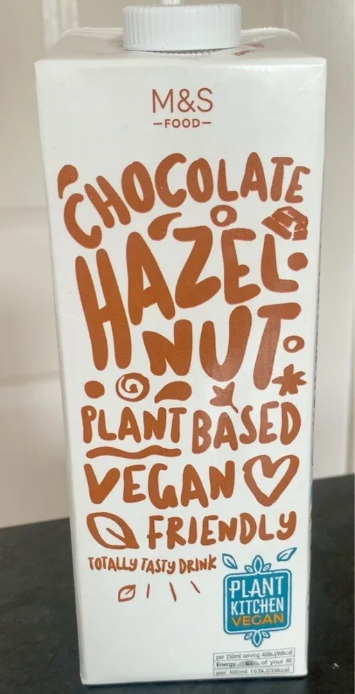 Chocolate Hazelnut Plant based milk