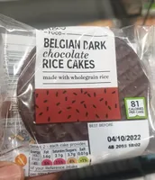 Belgian dar chocolate rice cake