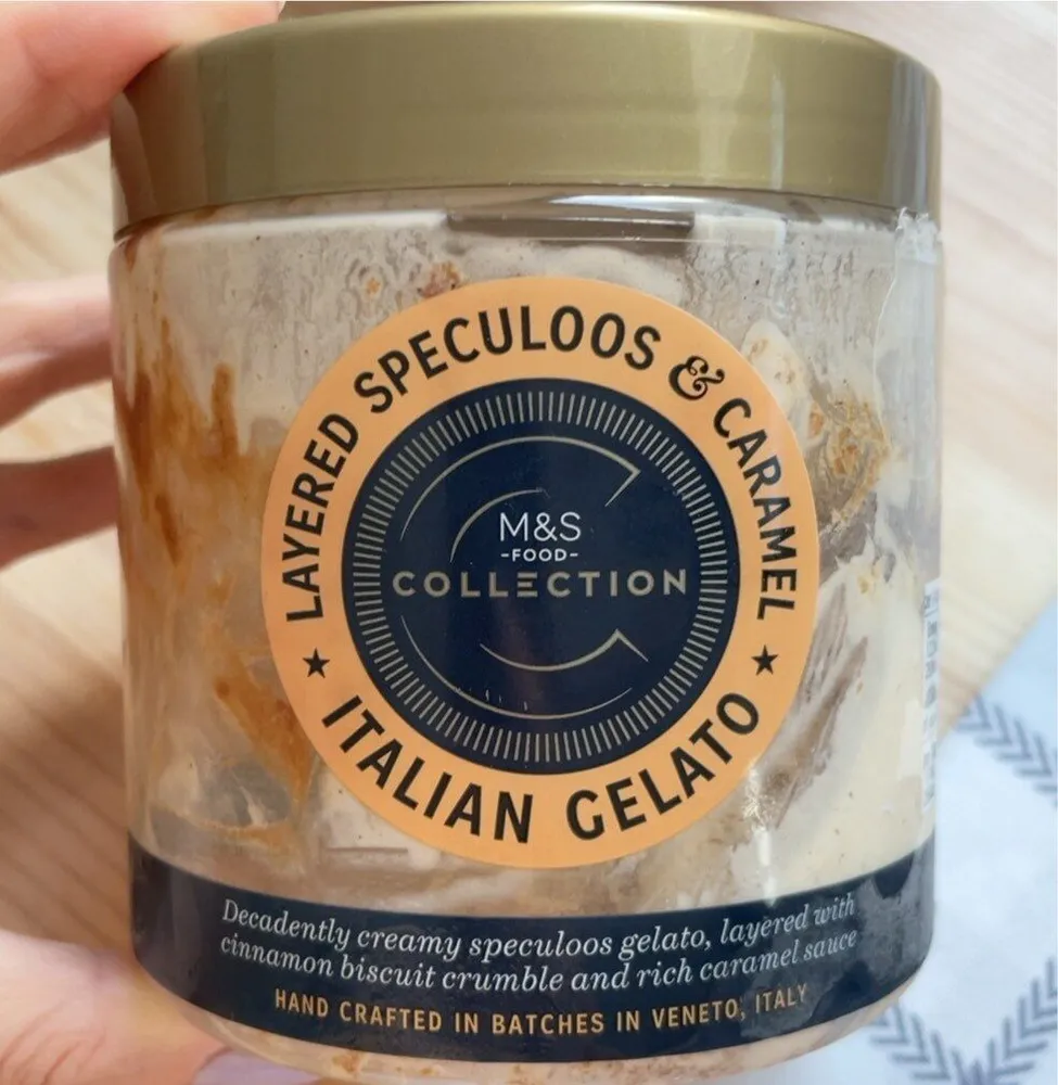 Italian gelato Caramel