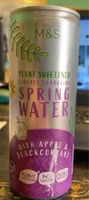 plamt sweetened lightly sparkling water apple and blackcurrant