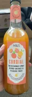 Cordial refreshingly zingly blood orange & passion fruit