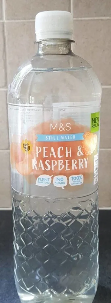 Peach and raspberry still water