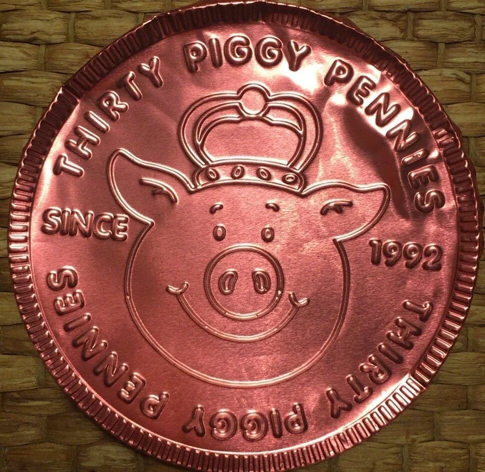 Giant Percy Pig Thirty Piggy Pennies
