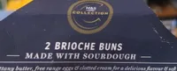 Brioche buns made with sourdough