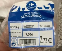 Queso mezcla semicurado