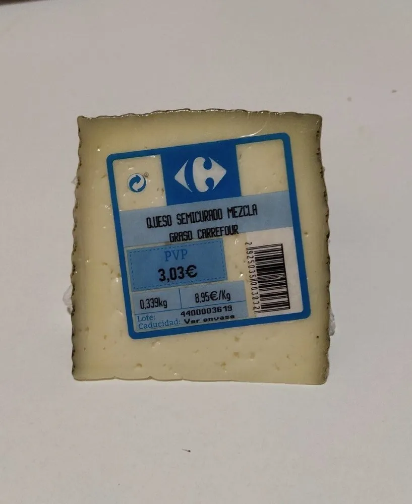 Queso semicurado mezcla graso