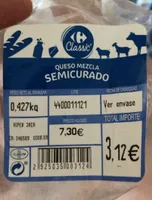 Queso mezcla semicurado