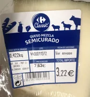 Queso mezcla semicurado
