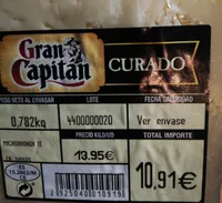 Queso curado Gran capitán