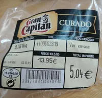 Gran capitán curado