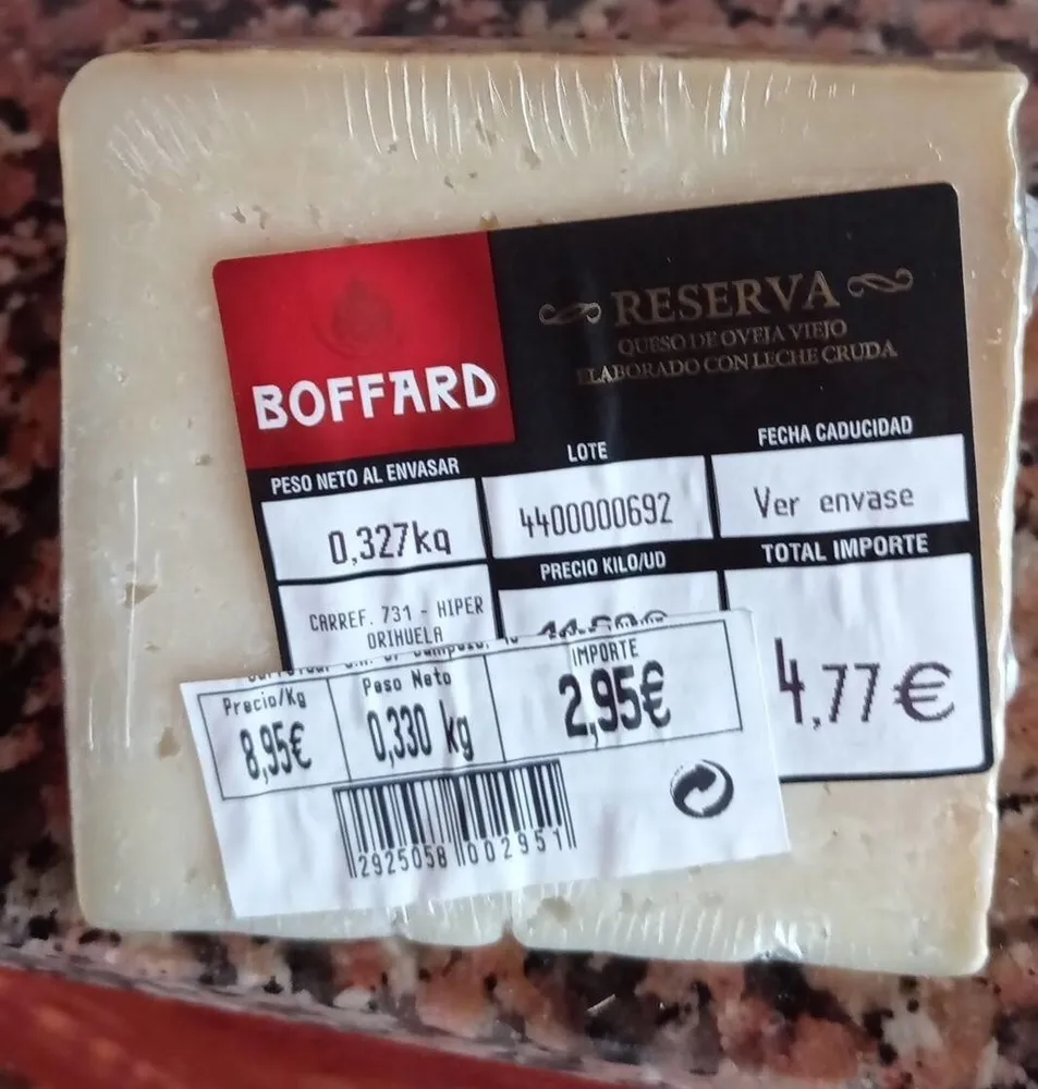 QUESO OVEJA RESERVA