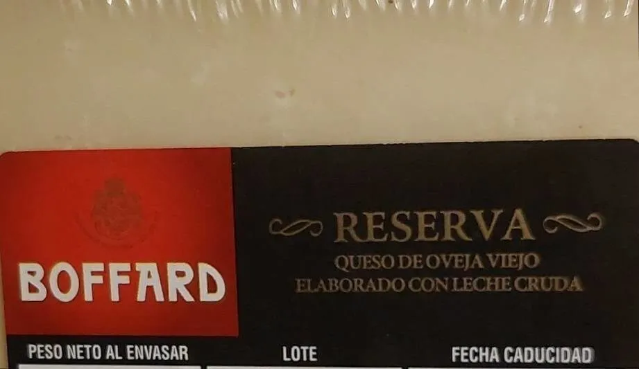 Boffard reserva queso viejo