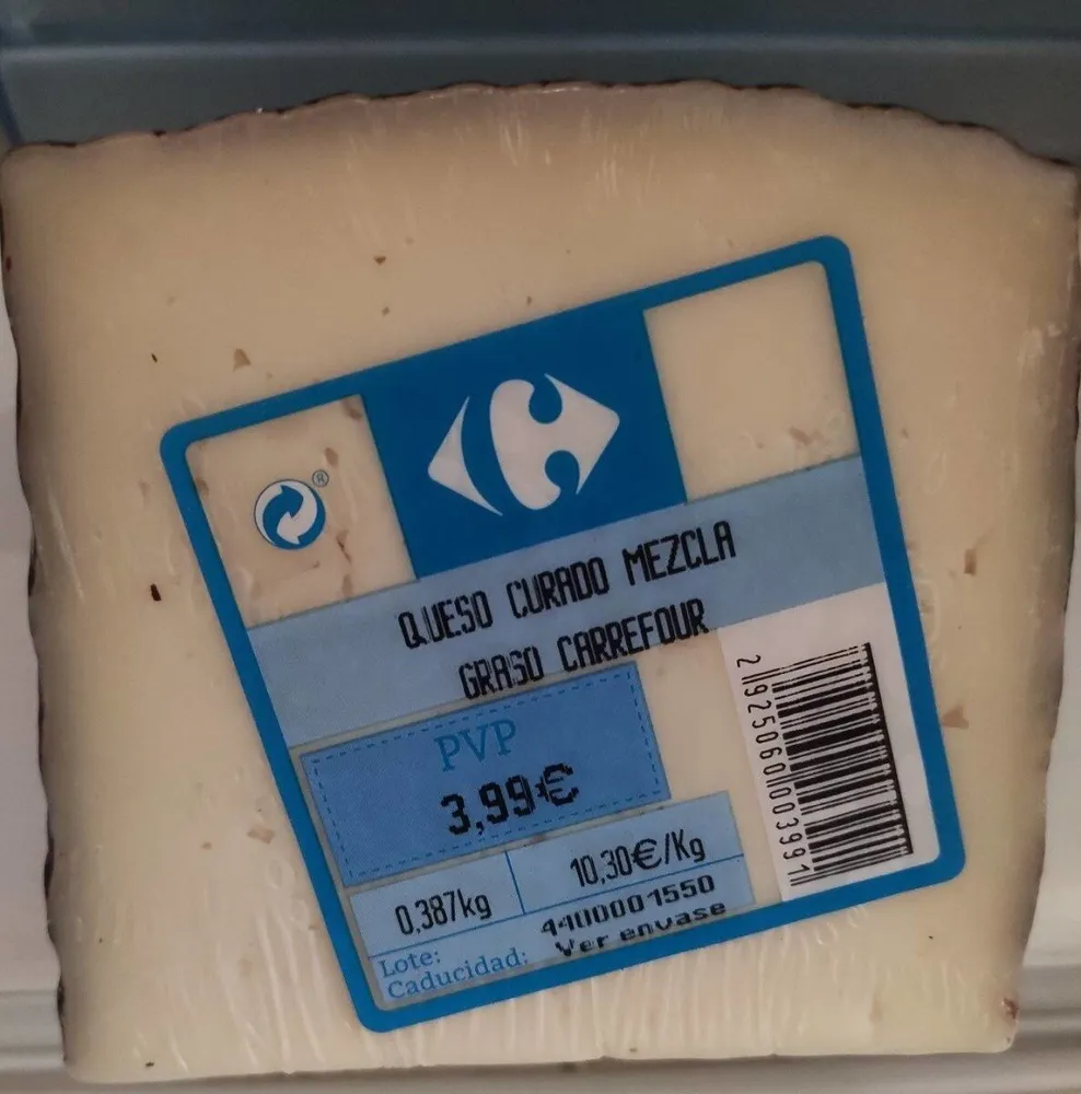 Queso curado mezcla