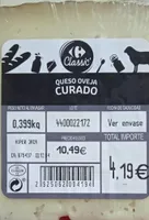 Queso oveja curado