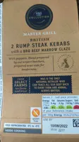 Kebab, steak, rump, BBQ glazed