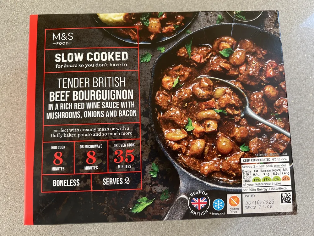 Tenders beef bourguignon
