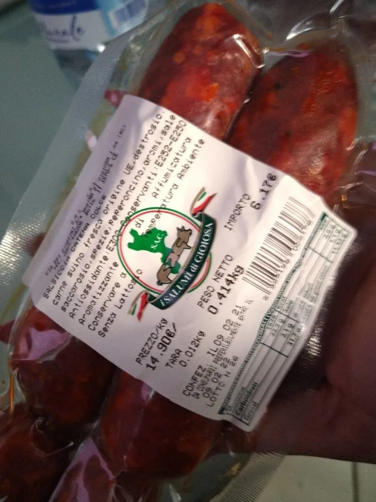Salsiccia catena dolce