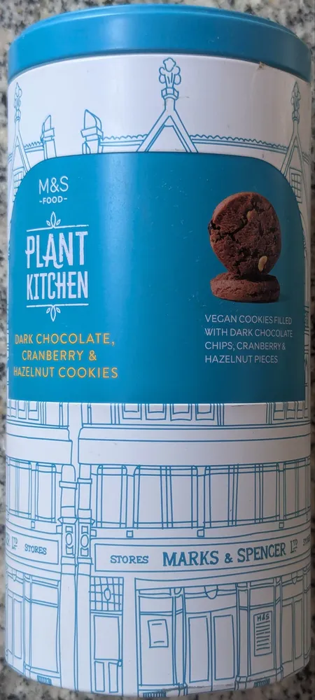 Dark Chocolate, Cranberry and Hazelnut Cookies
